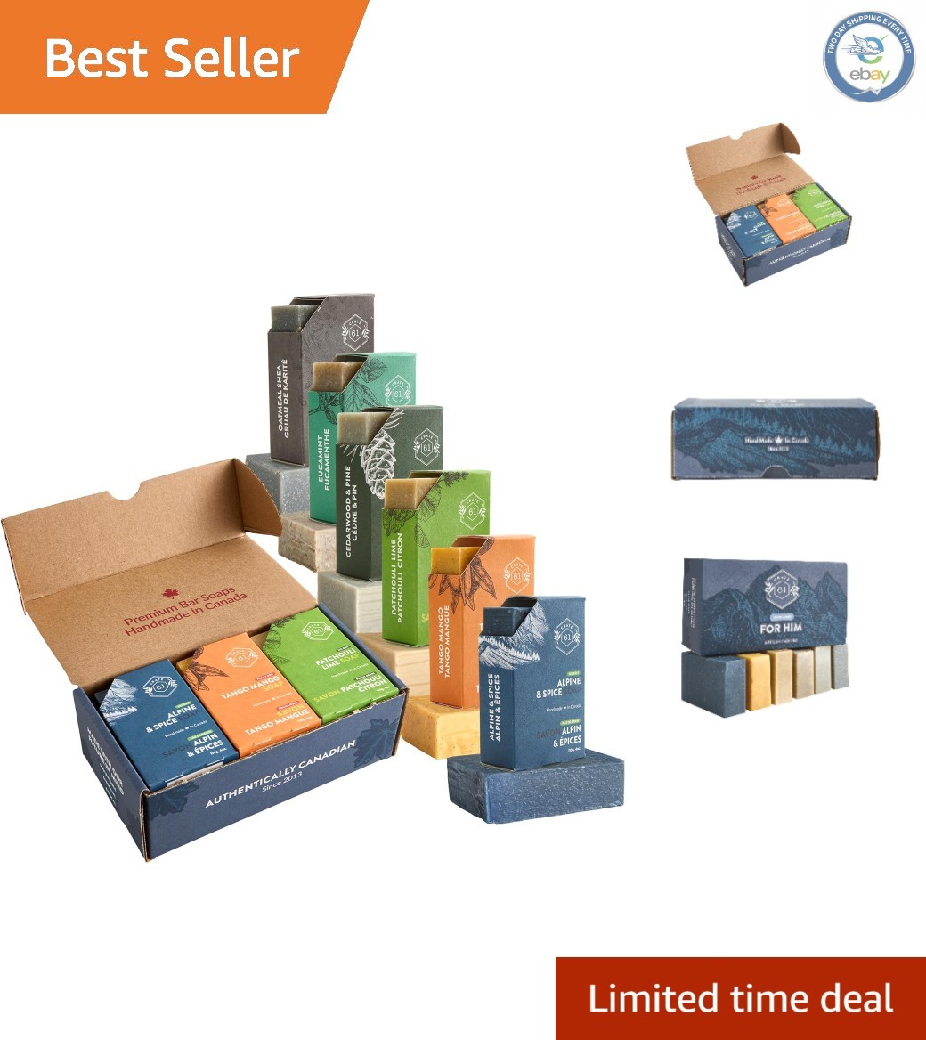 Refreshing Soap Set – 6 Handmade Fragrances Designed for Men’s Skin Health