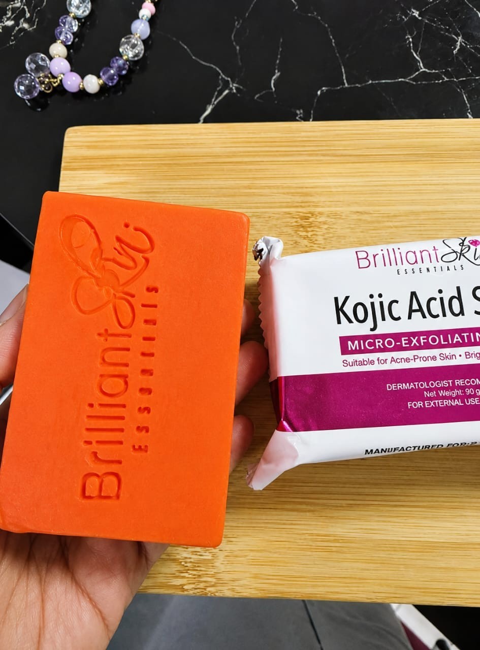 5 PCS Brilliant Kojic Soap – Whitening, Acne Treatment & Dark Spot Remover