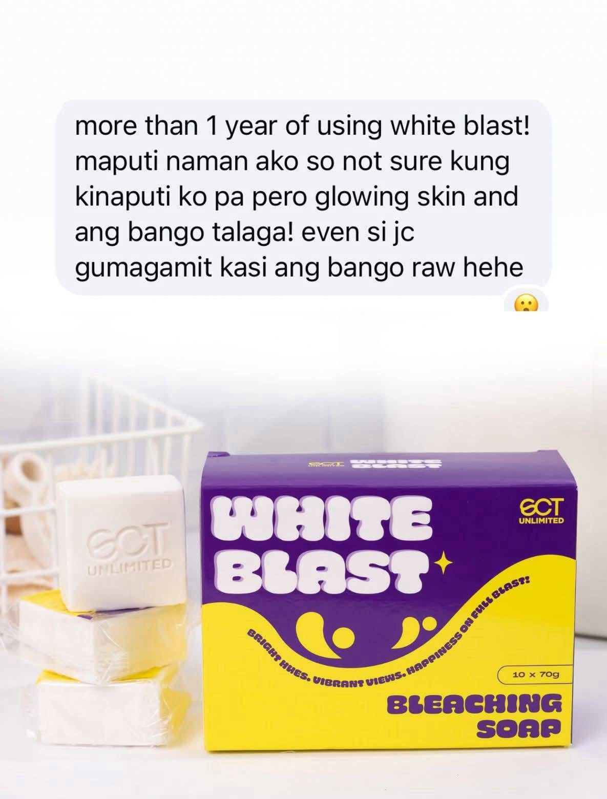 10 Bars SCT Unlimited White Blast Soap, 70g Each