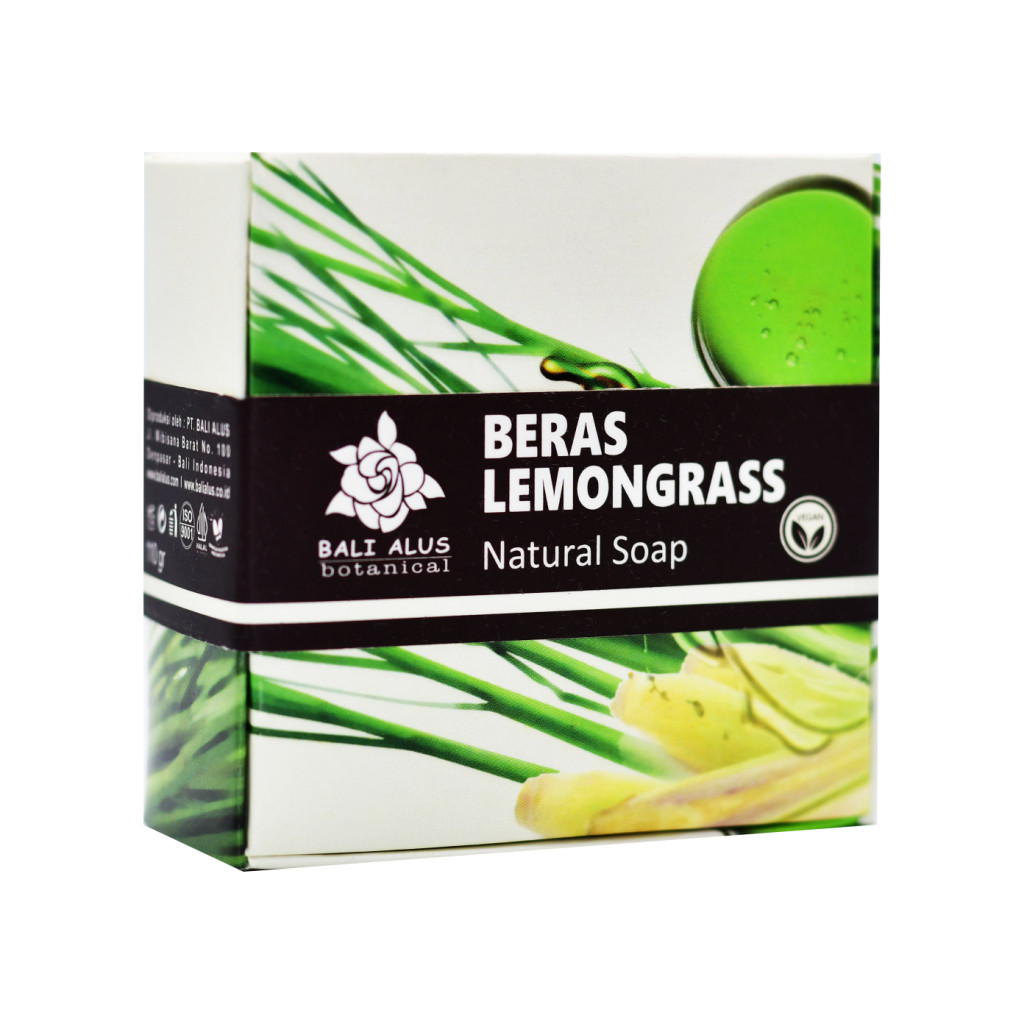 Bali Alus, Natural Soap, 110g, Beras Lemongrass (Pack of 1)