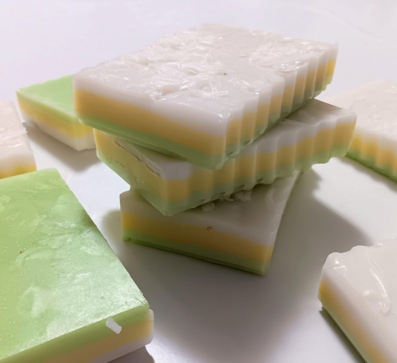 Coconut Lime Verbena Soap Bar | Fresh Citrus Goat Milk Soap | Summer Coconut Bar
