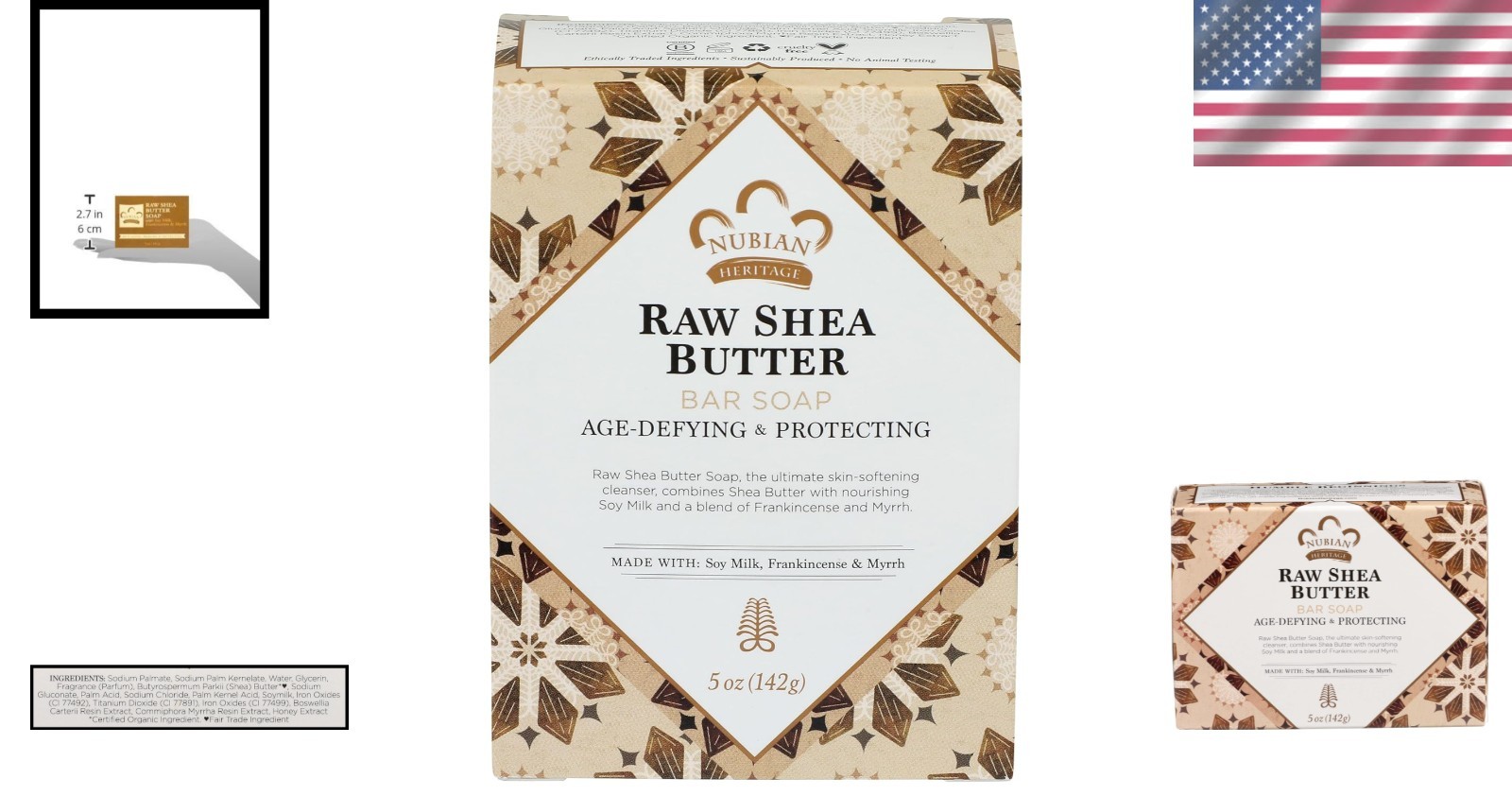 Tea Tree Infused Raw Shea Butter Soap 5oz – Softening & Antioxidant Power