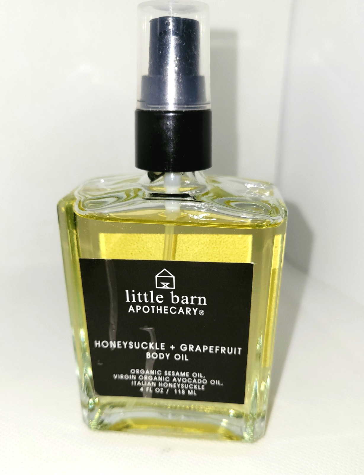 LITTLE BARN APOTHECARY ♡ Honeysuckle & Grapefruit Body Oil Skin Bath 4 oz New