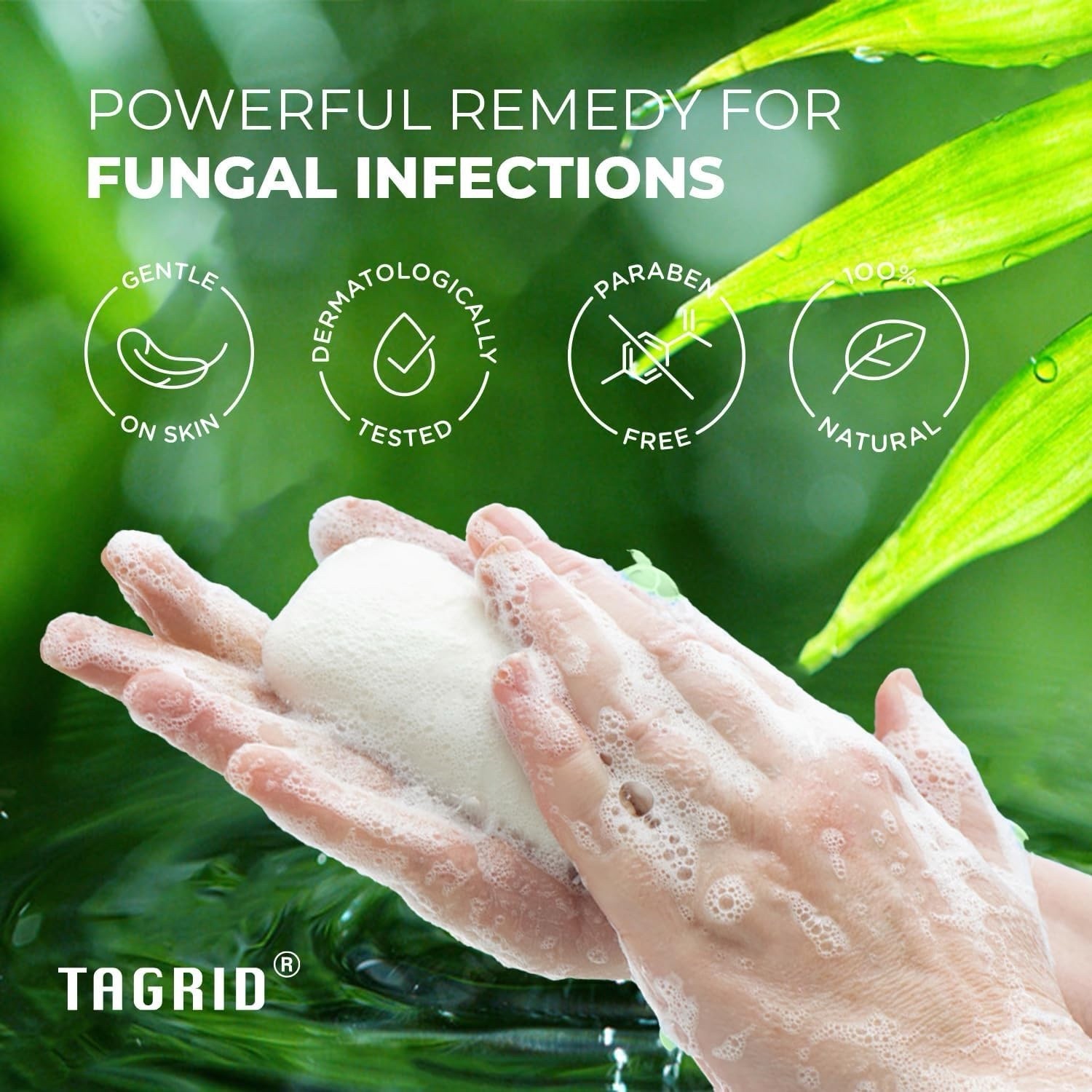 4 oz Antifungal Soap with Tea Tree Oil Antifungal Bar Soothing Care Itch Relief