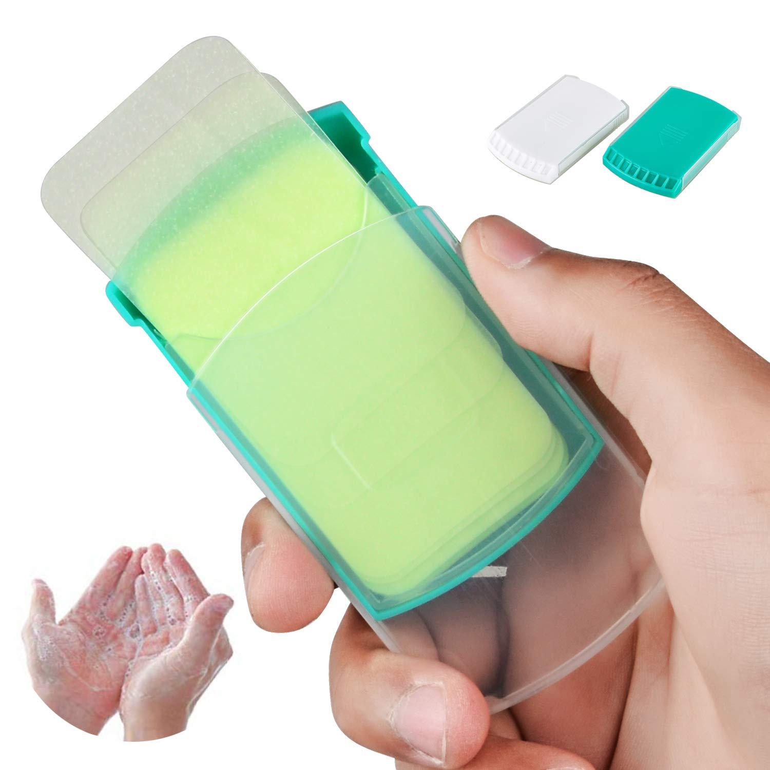 2 Packs Hand Washing Soap Sheets for Outdoor Travel, Portable Camping Hand Soap