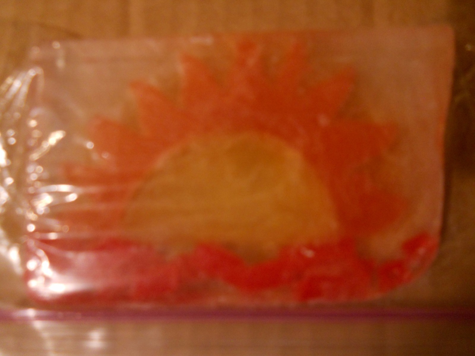 New Primal Elements End Cut Soap, Sunrise Sunset, Orange Yellow Red Sun 3.9 oz.