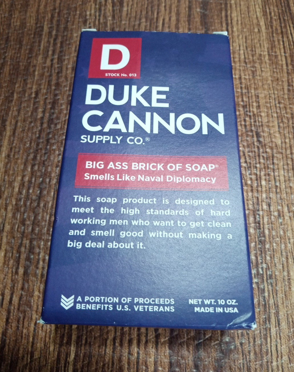 Duke Cannon Supply Co. Soap Naval Diplomacy Starts In Your Shower NIOB