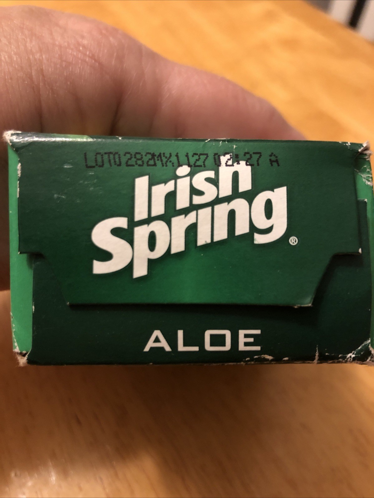 Irish Spring Aloe Deodorant Soap – 3.7 oz New NIB *Box Has Been Scrunched* Qty 1