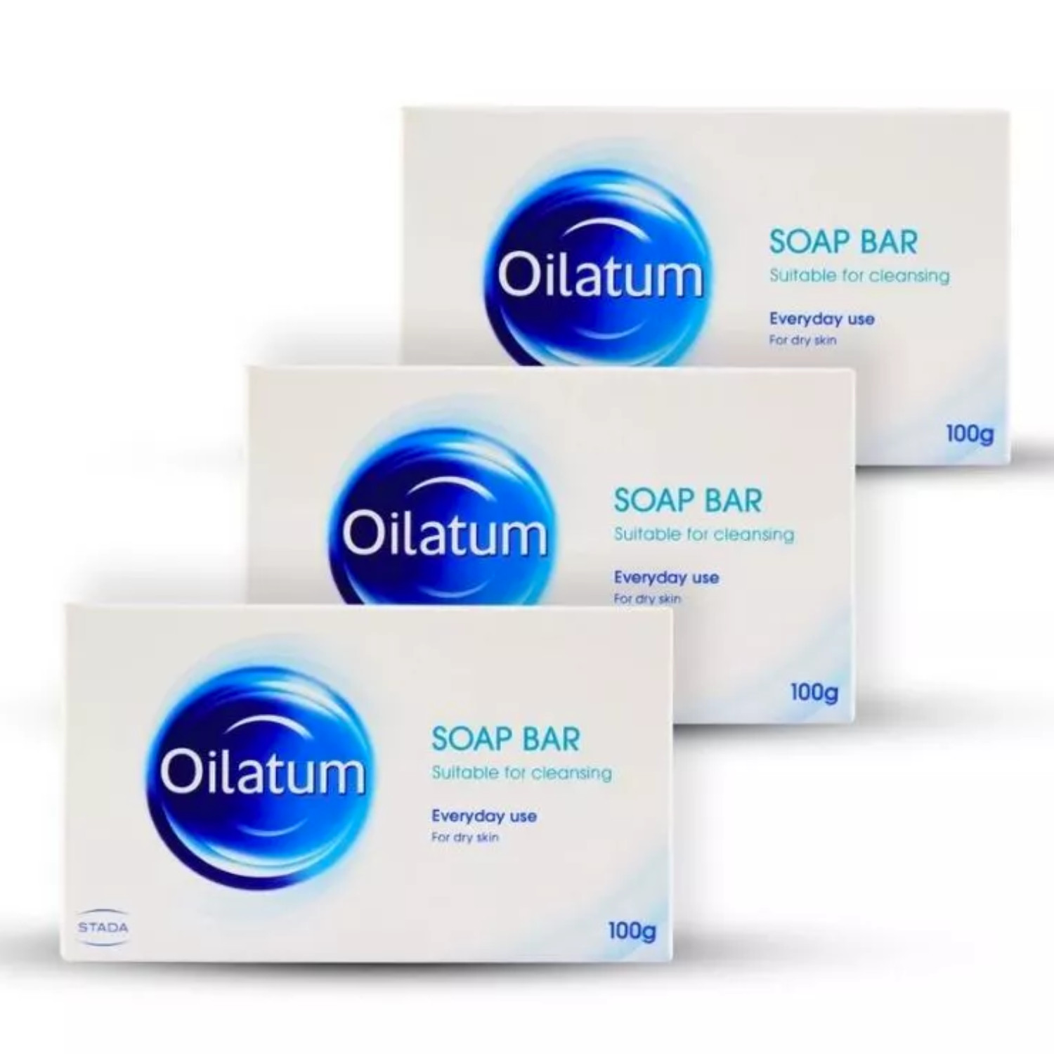 3 boxes Oilatum Soap Bar 100g for Dry Skin Gently Cleanses Moisturises Protects