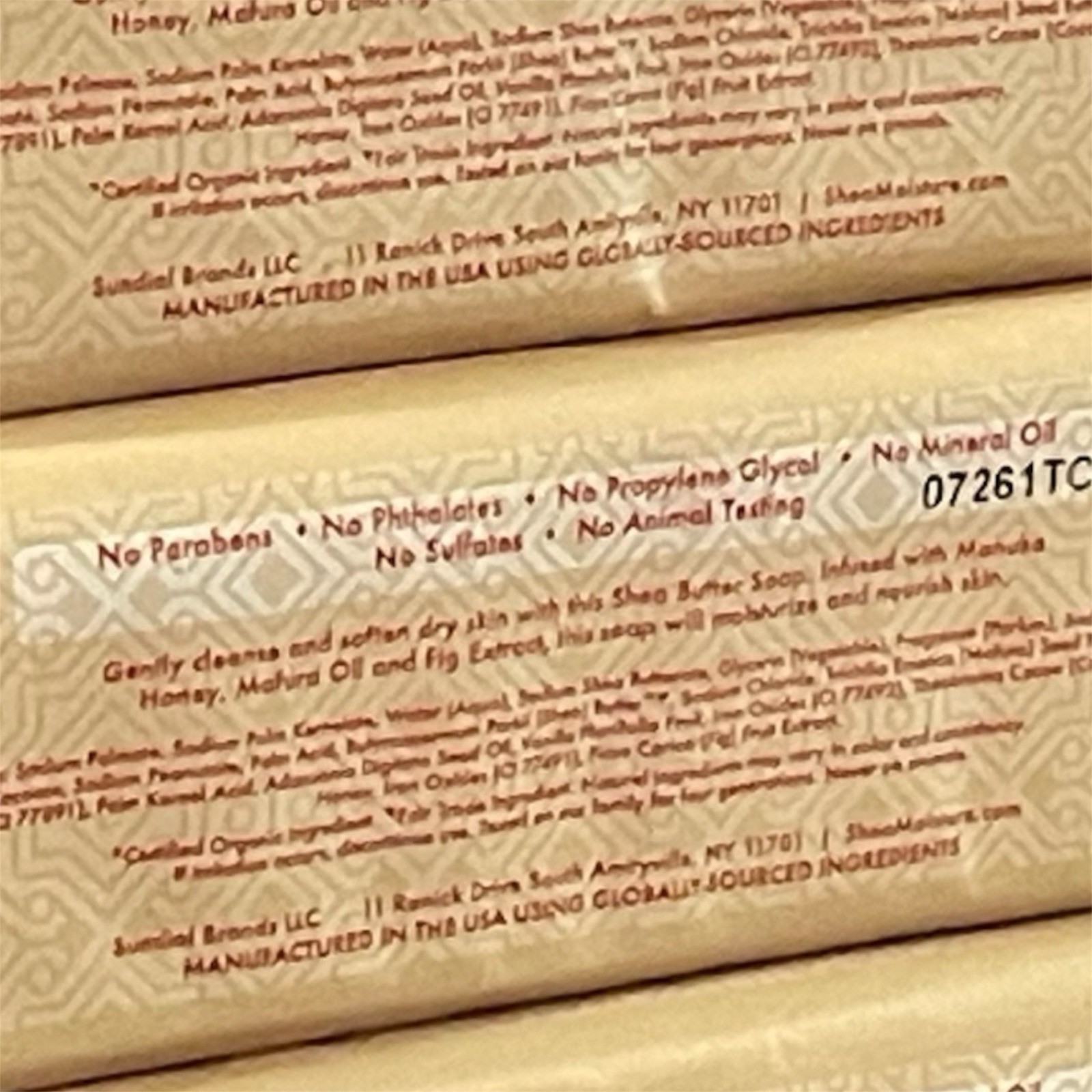 SHEA MOISTURE Manuka Honey & Mafura Oil Shea Butter Bar Soap 8oz Lot Of 4 New