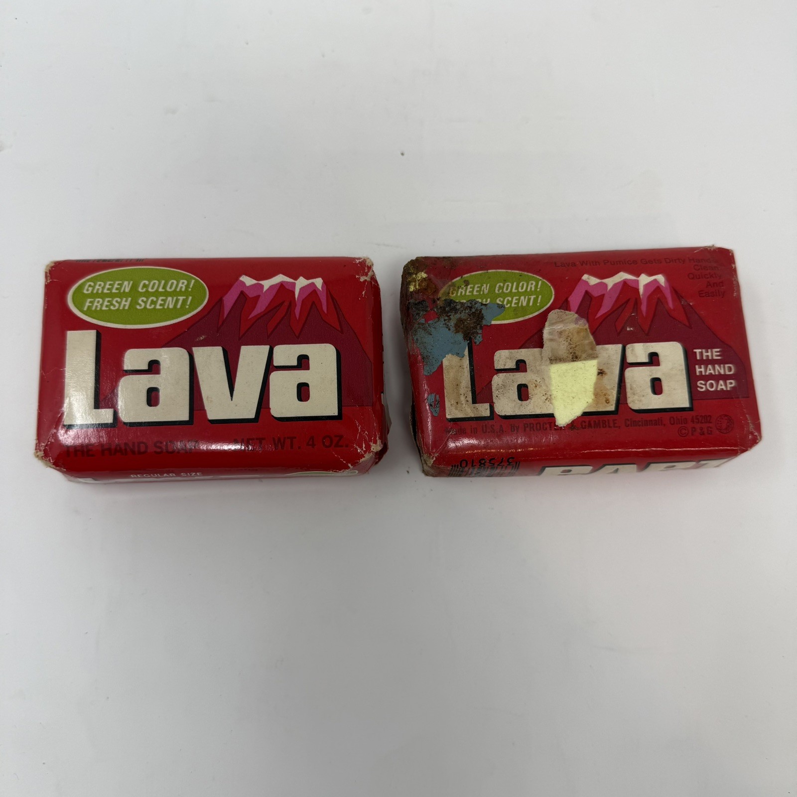 Vintage LAVA Green Bar The Hand Soap New/Old Stock Bathroom