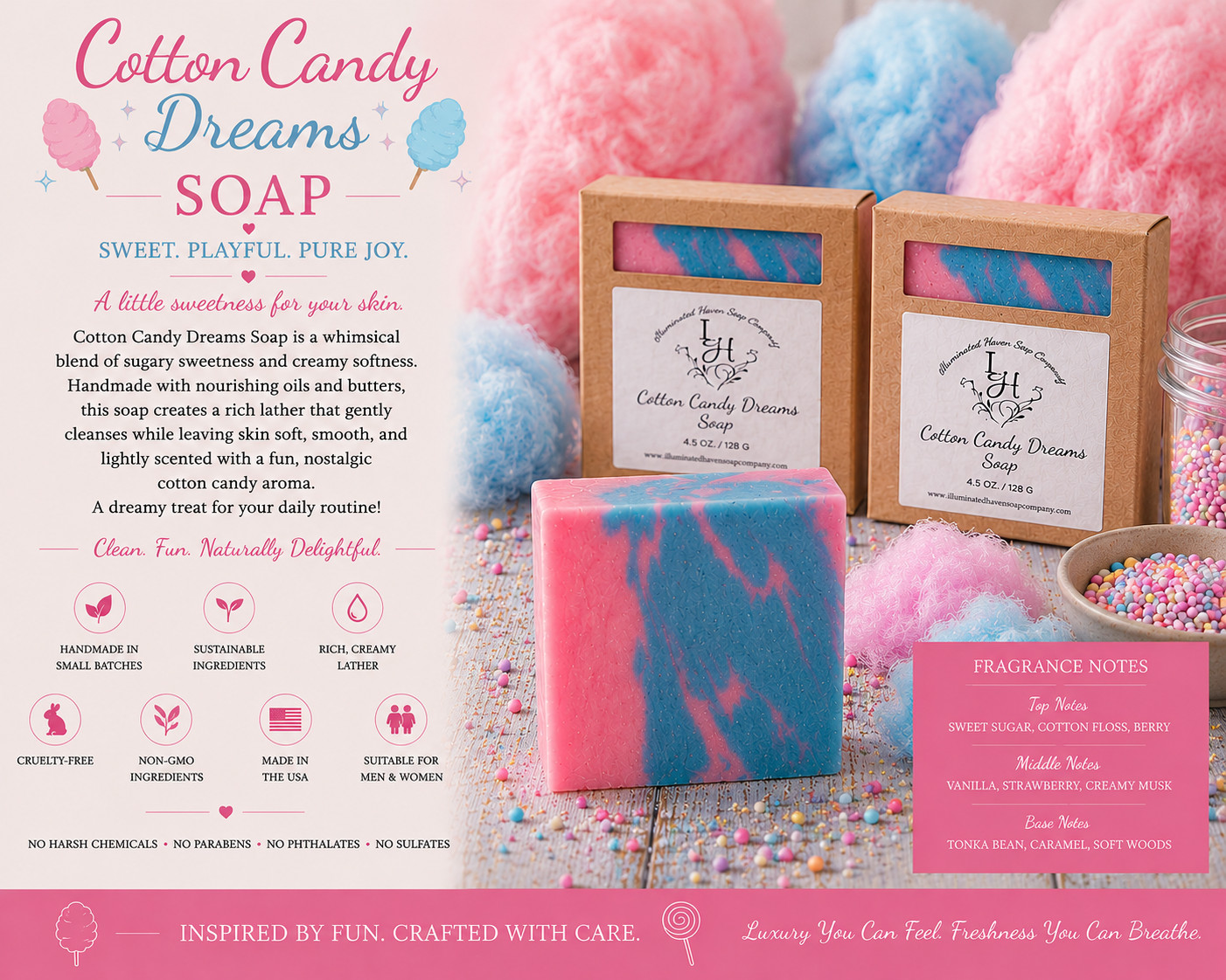 Handmade Artisan Soap Bar Natural Bath Soap Shea Butter USA Made Moisturizing