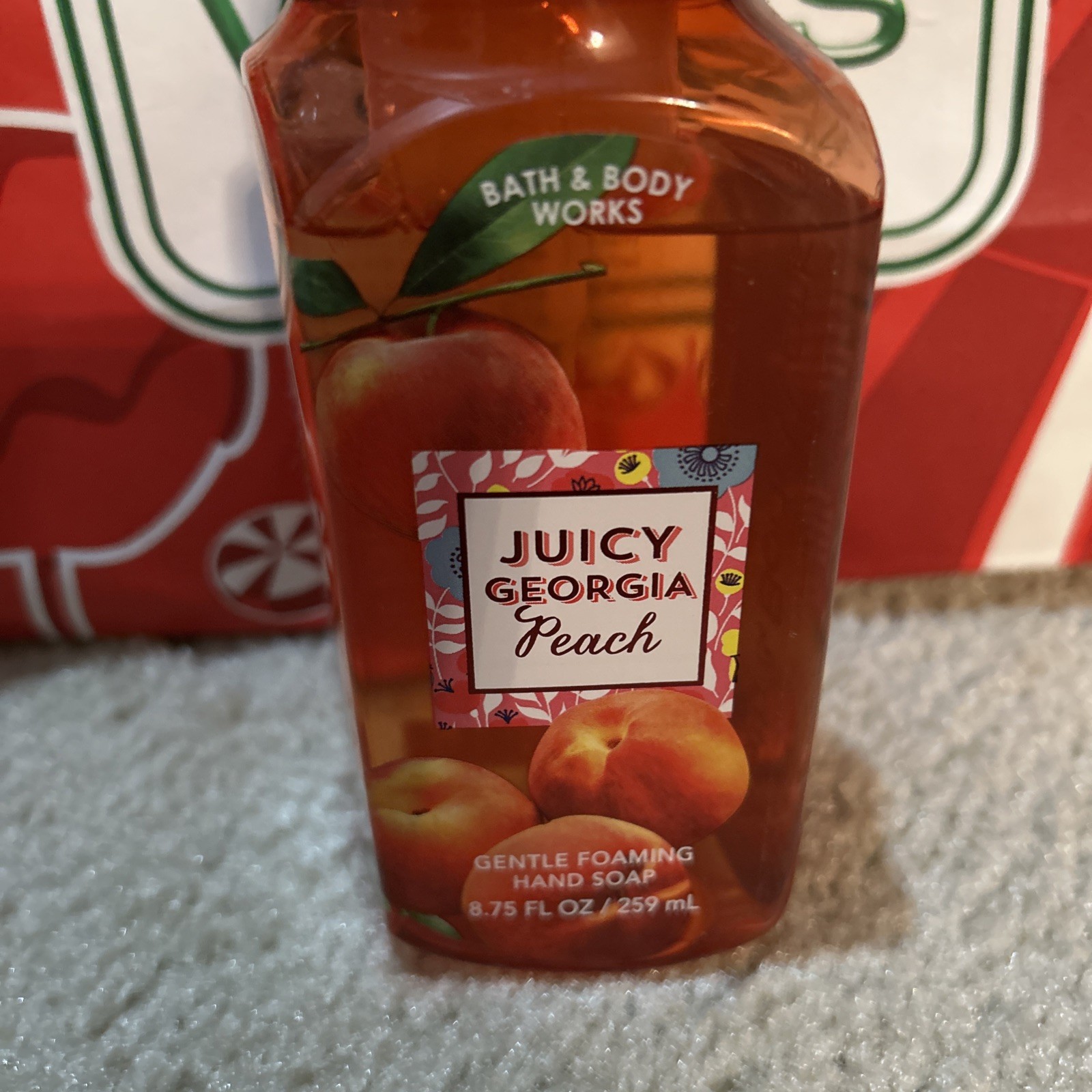 1 Bath Body Works JUICY GEORGIA PEACH Gentle Foaming Hand Soap Wash 8.75 oz