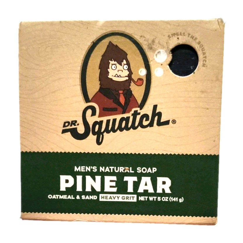 3 Pc Dr. Squatch Personal Care Items 2 Soaps Pine Tar Fresh Fall 1 Soap Dish
