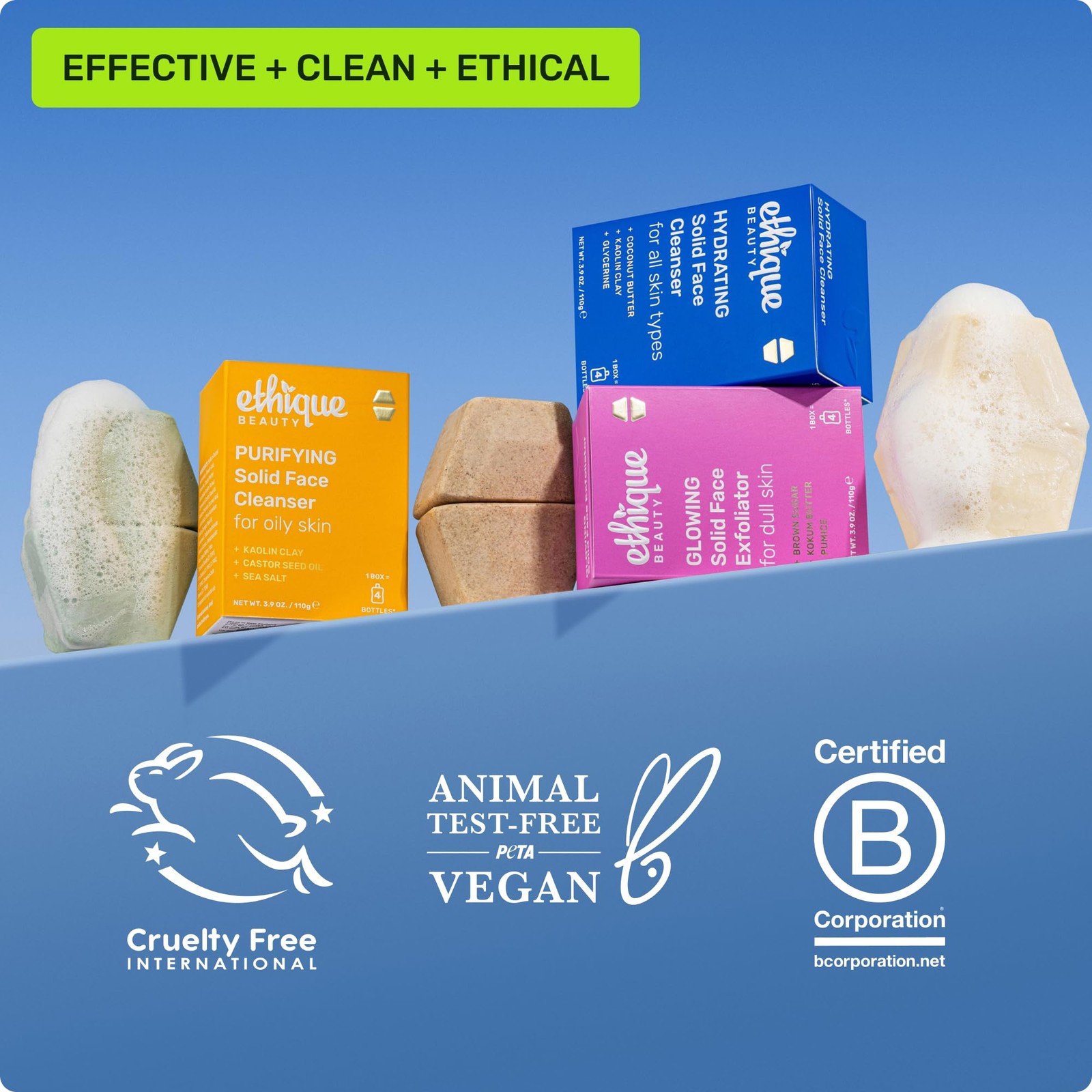 Purifying – Solid Cleanser for Oily Skin -Vegan, Zero-Waste, Plastic-, Cruelt…