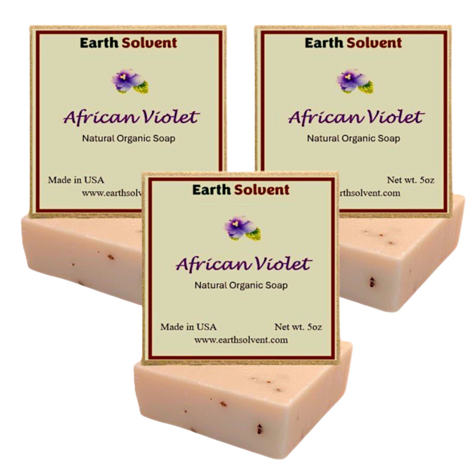 Bar Soaps Natural Organic Soap Bars Made in USA 5oz each Pack of 3