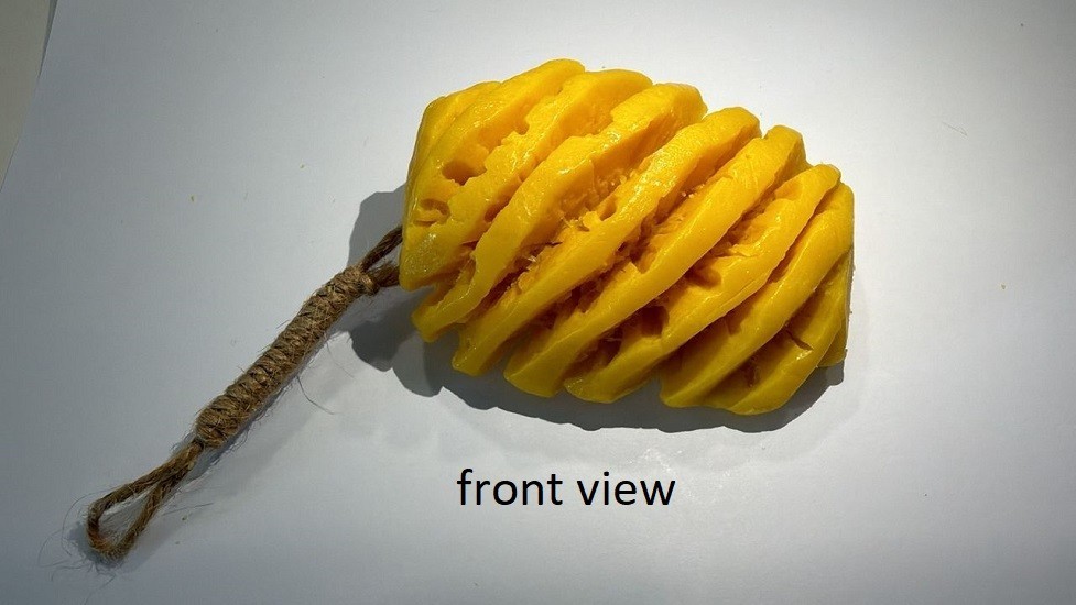 Traditional handmade natural spa soap fruit shape -lemon and pineapple ( 1 set)