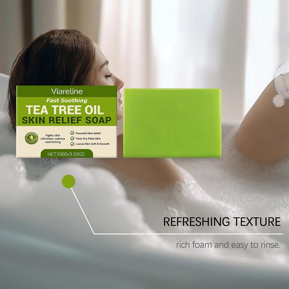 1/2/3X Relief Soap Bar, Loravey Tea Tree Oil Soap,Organic Soaps for Healthy Epid