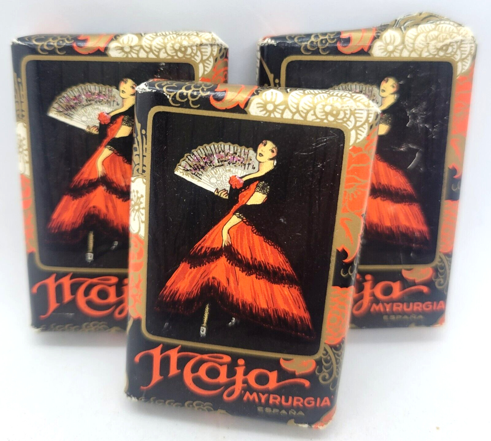 Maja Myrurgia Espana Soap Bars Spain Barcelona 4 Pieces NEW – VINTAGE