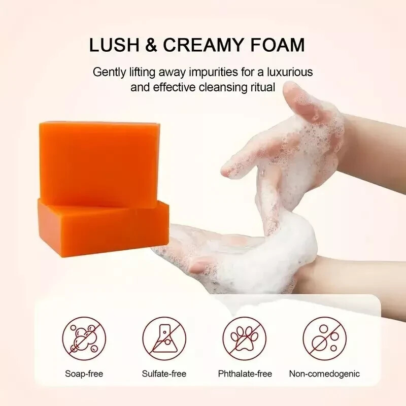 2 Pack Kojic Acid Dark Spot Remover Soap Bars with Vitamin C, Retinol, Collagen