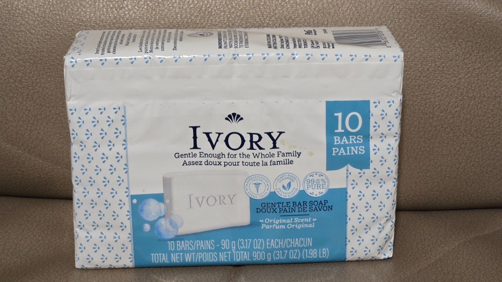 Ivory Soap White Bar Original Scent, 3.17 oz. 10 Count – New