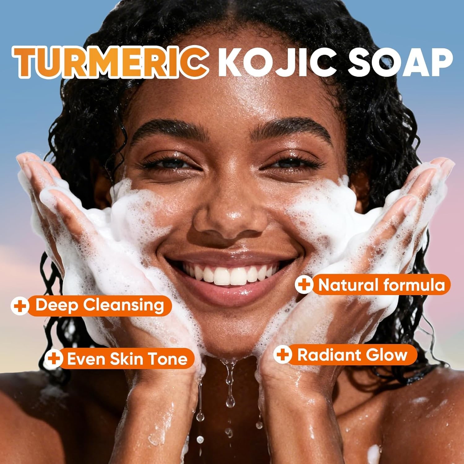 3 Pack Turmeric Kojic Acid Soap Bars – Infused with Retinol, Hydrolyzed Collagen