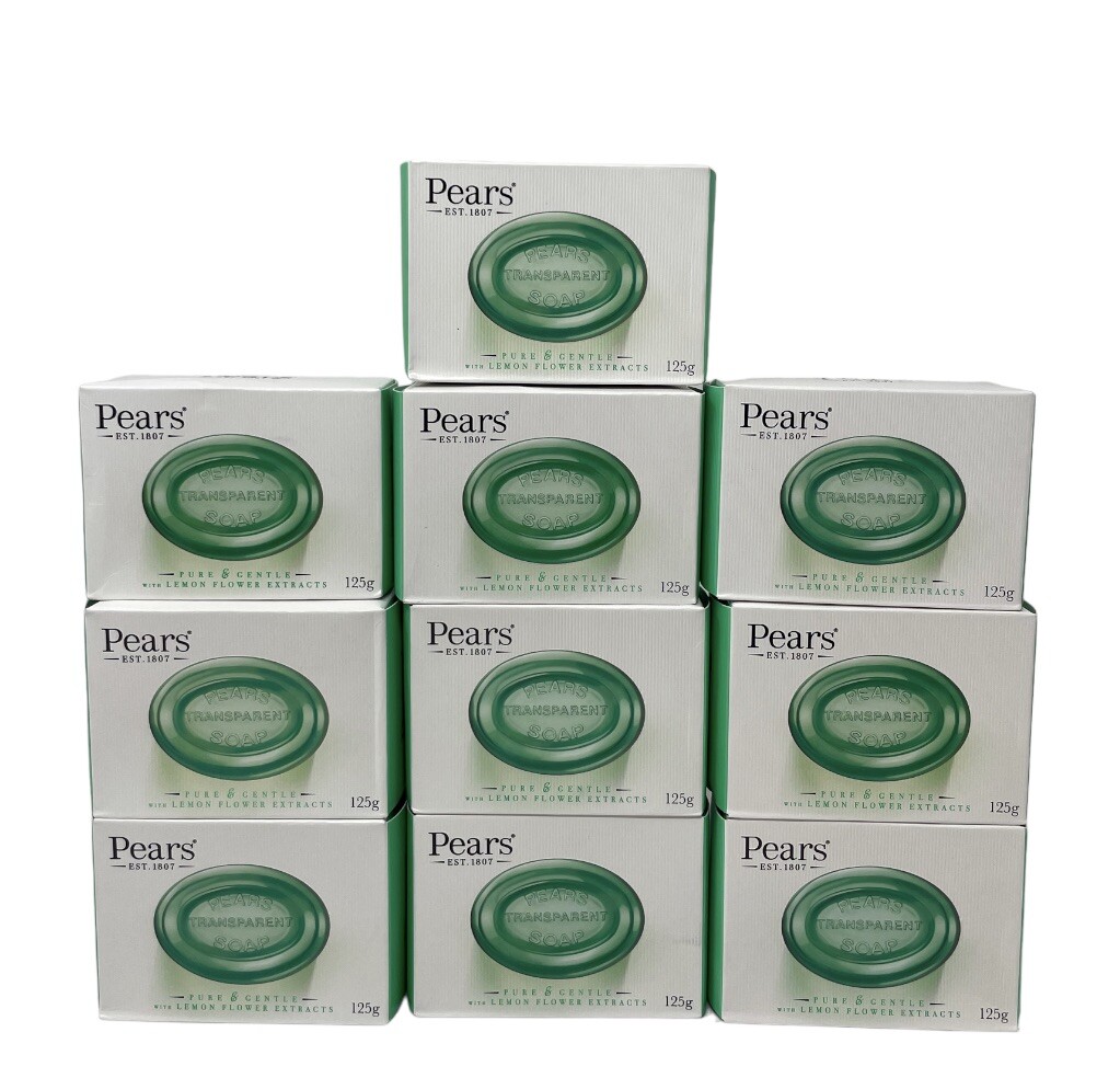 Pears Soap Pure & Gentle With Lemon Flower Extracts { PACK OF 10 } 125g EACH