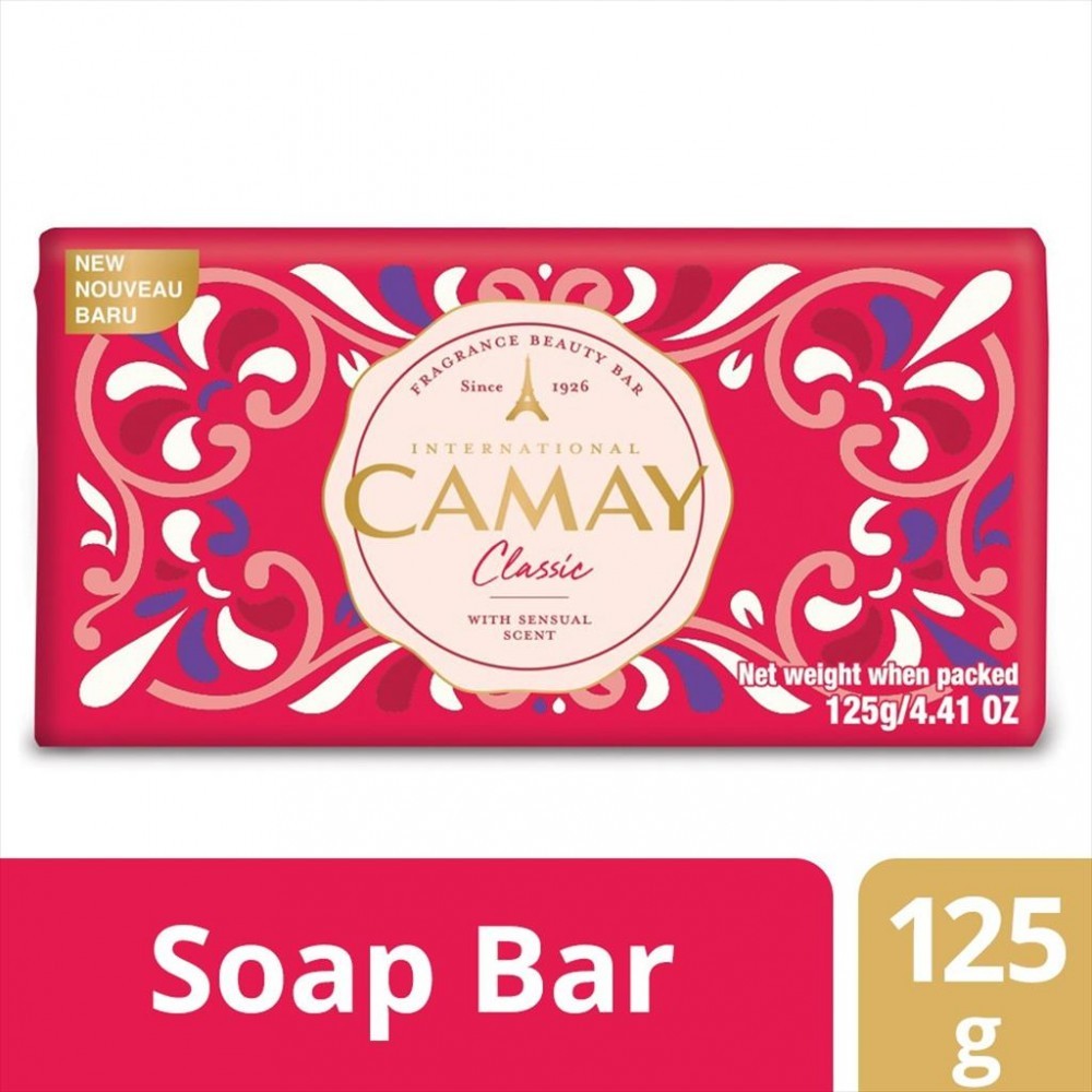 Camay Classic Bar Soap – 125g / 4.40 oz Each Bar (Multipack)