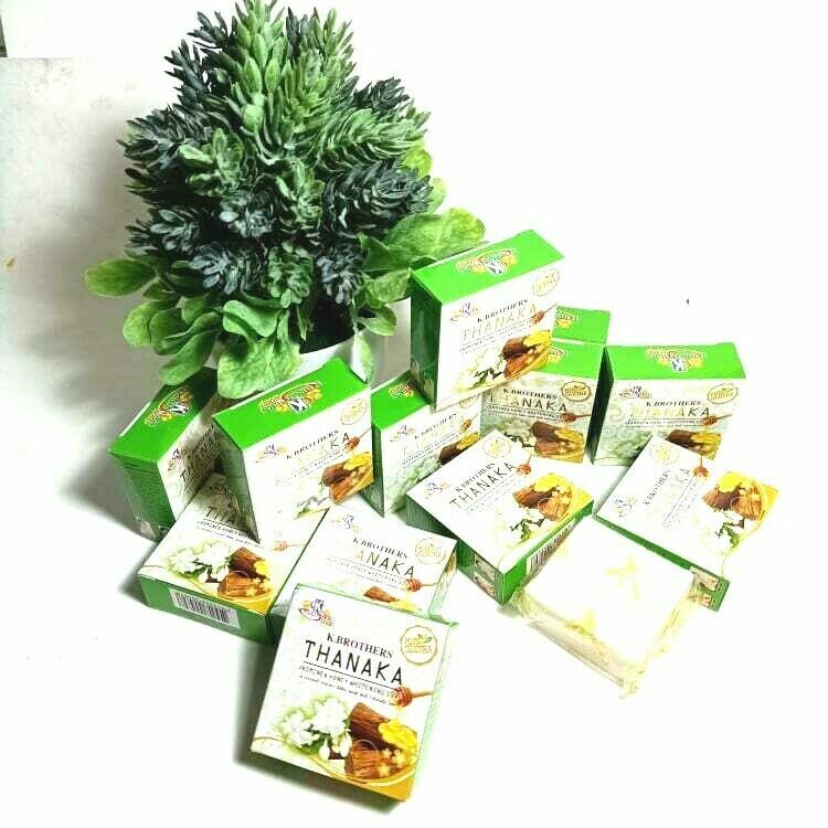 50 g. K Brothers Thanaka Jasmine Honey Plus Glutha Dark Spot Whitening Bar Soap