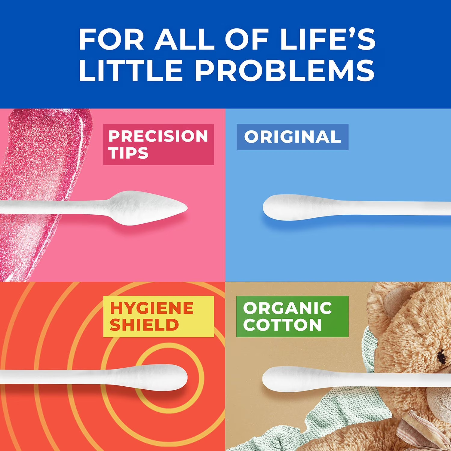Q-tips Cotton Swabs (625 ct., 2 pk. + 500 ct., 1 pk.) Great Price