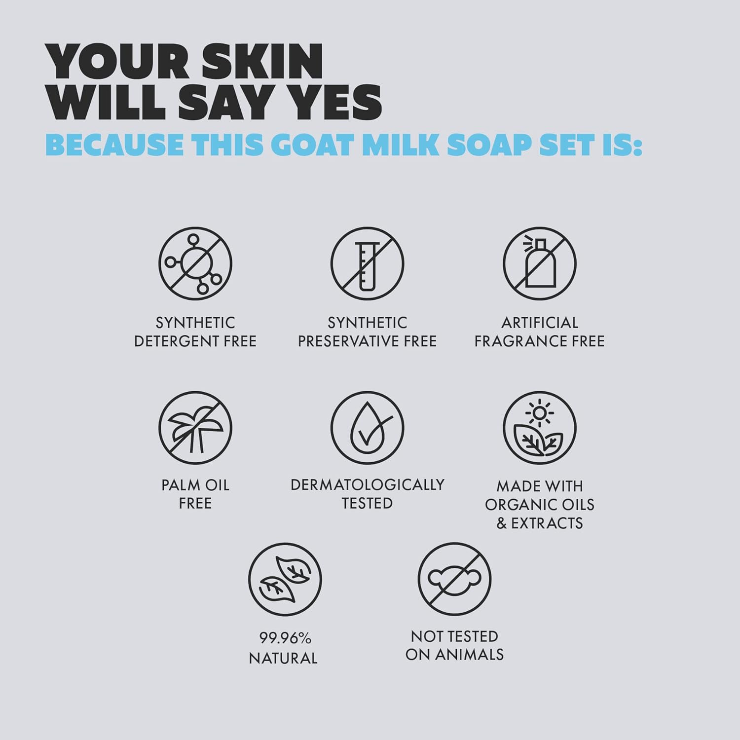 Goat Milk Soap Bar – 8 Bars 4 Unique Scents | Crafted in Greece | All Natural, O