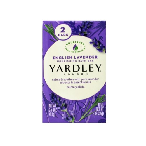 Yardley London Moisturizing Soap English Lavender 2 x 4oz Bars – Pack of 2