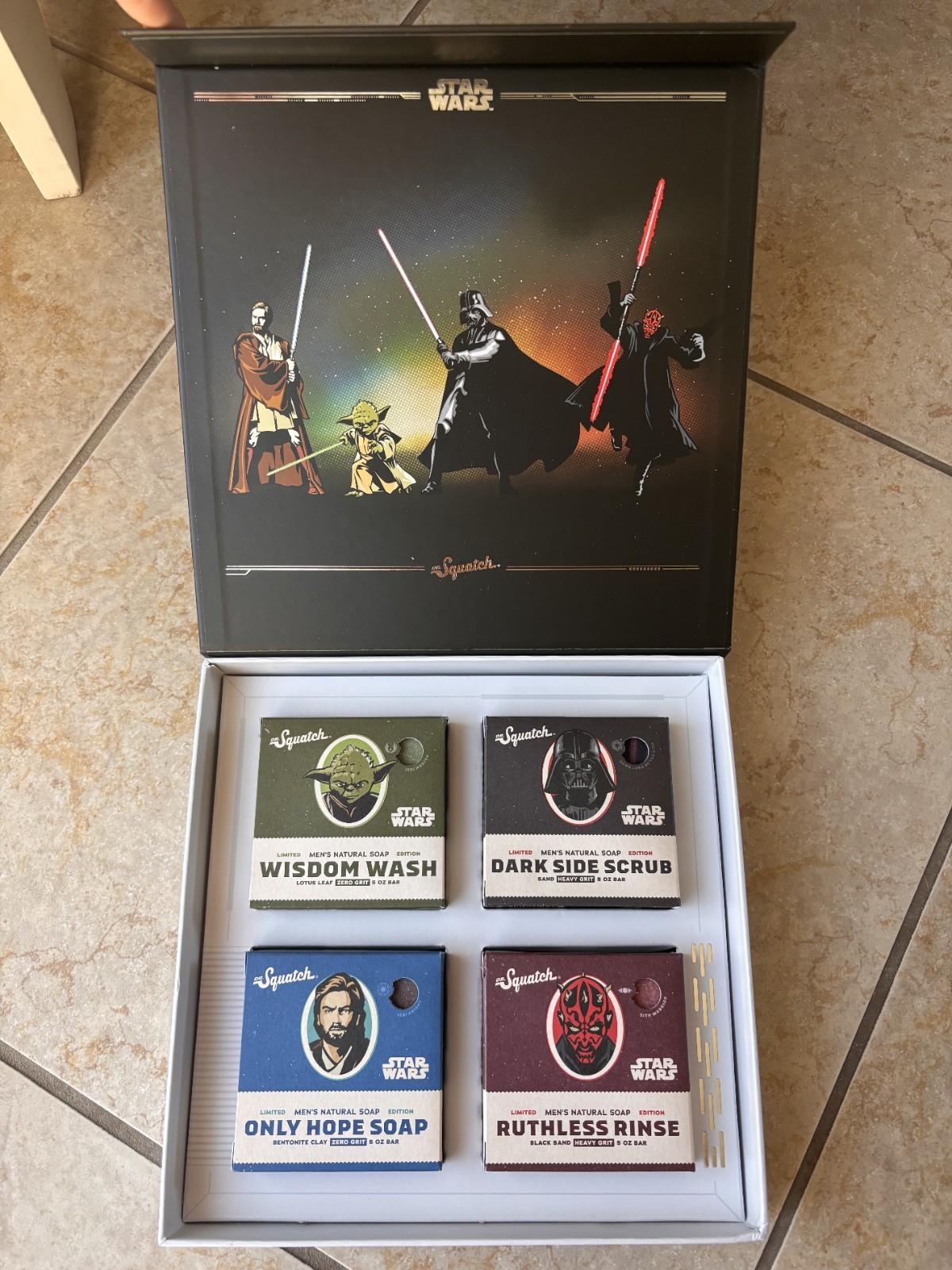 Dr. Squatch Star Wars Limited Edition Soap Set Collection 1 Four Bricks NEW 🔥