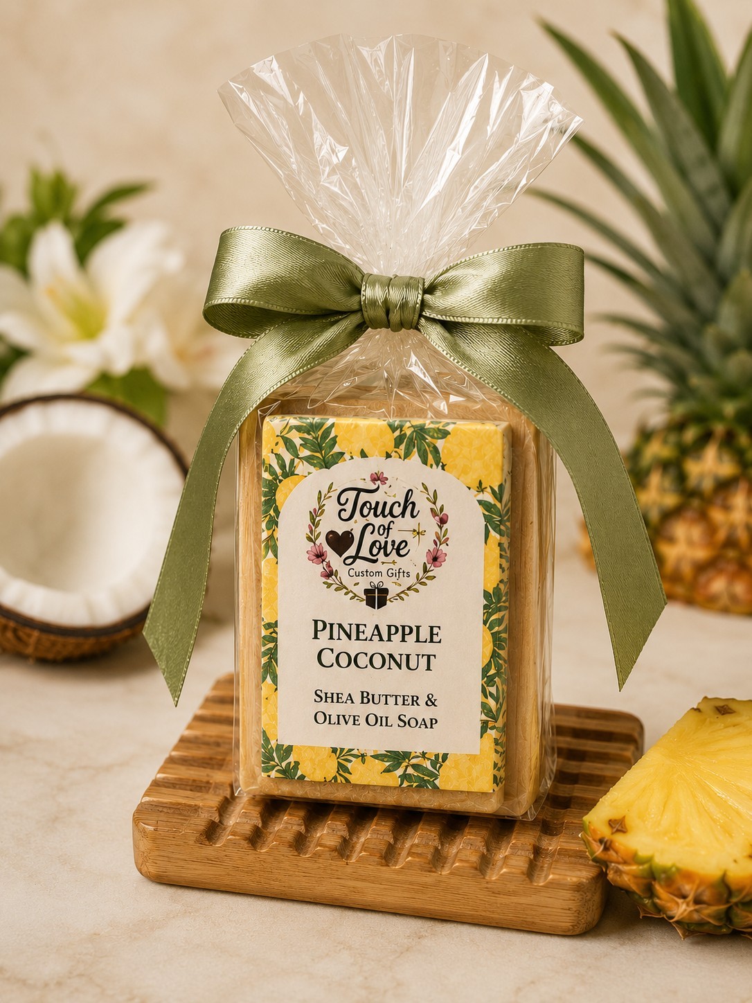 Pineapple Coconut Handmade Soap Gift Set