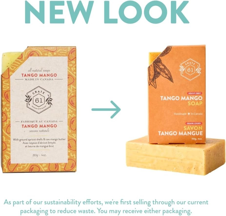Tango Mango Bar Soap – Artisan Handmade, Organic & Biodegradable Pack of 3