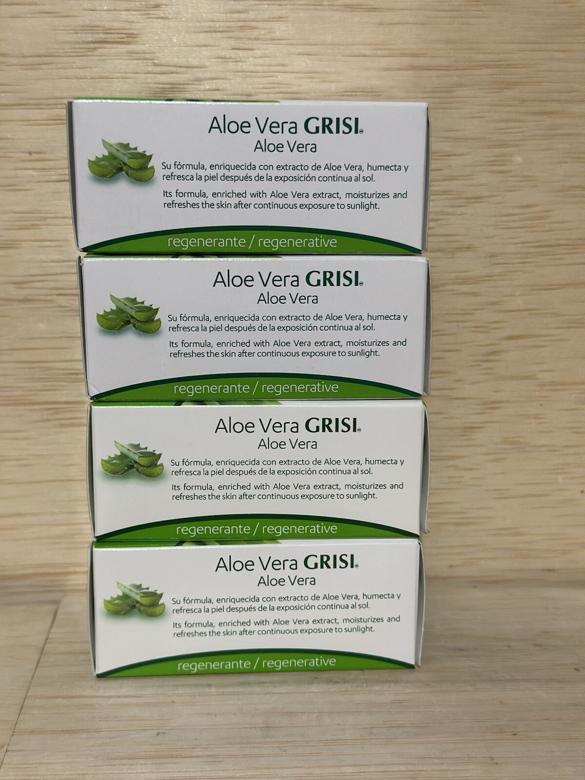 4-GRISI ALOE VERA NATURAL SOAP Balancing 3.5oz Scented Bar Hand Face Bath Jabon