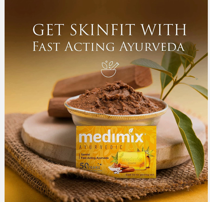 Medimix Ayurvedic Sandal Bathing Bar Soap -125Gram -Free Ship