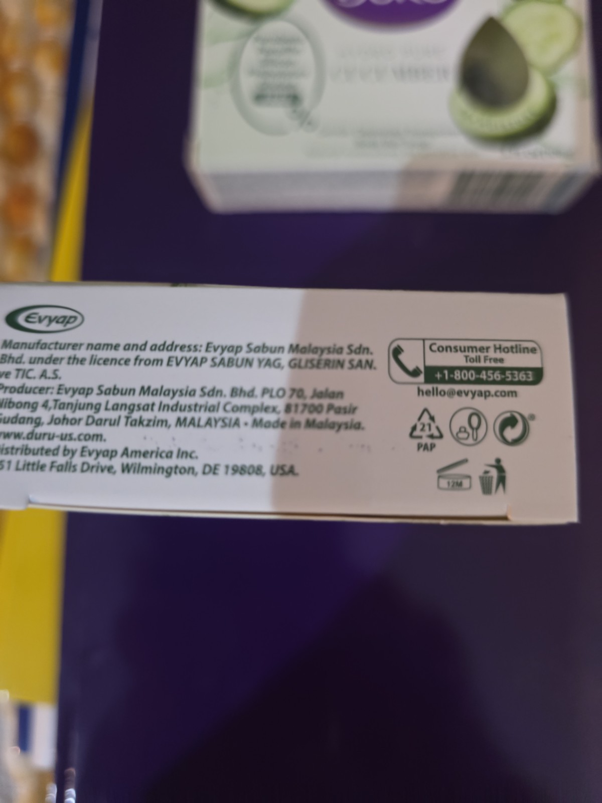 2 Duru Hydro Pure Cucumber Gentle Paraben-Free Vegan Transparent Bar Soap