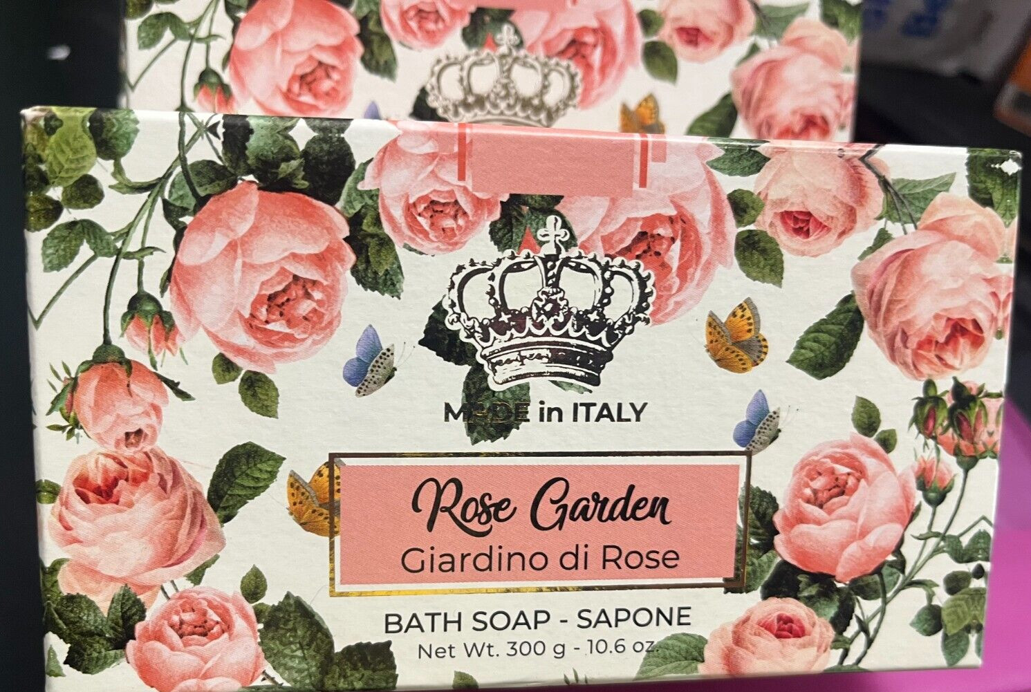 MARIO FISSI ROSE GARDEN BATH SOAP (SOAPS)OF 10.6OZ EACH MADE IN ITALY
