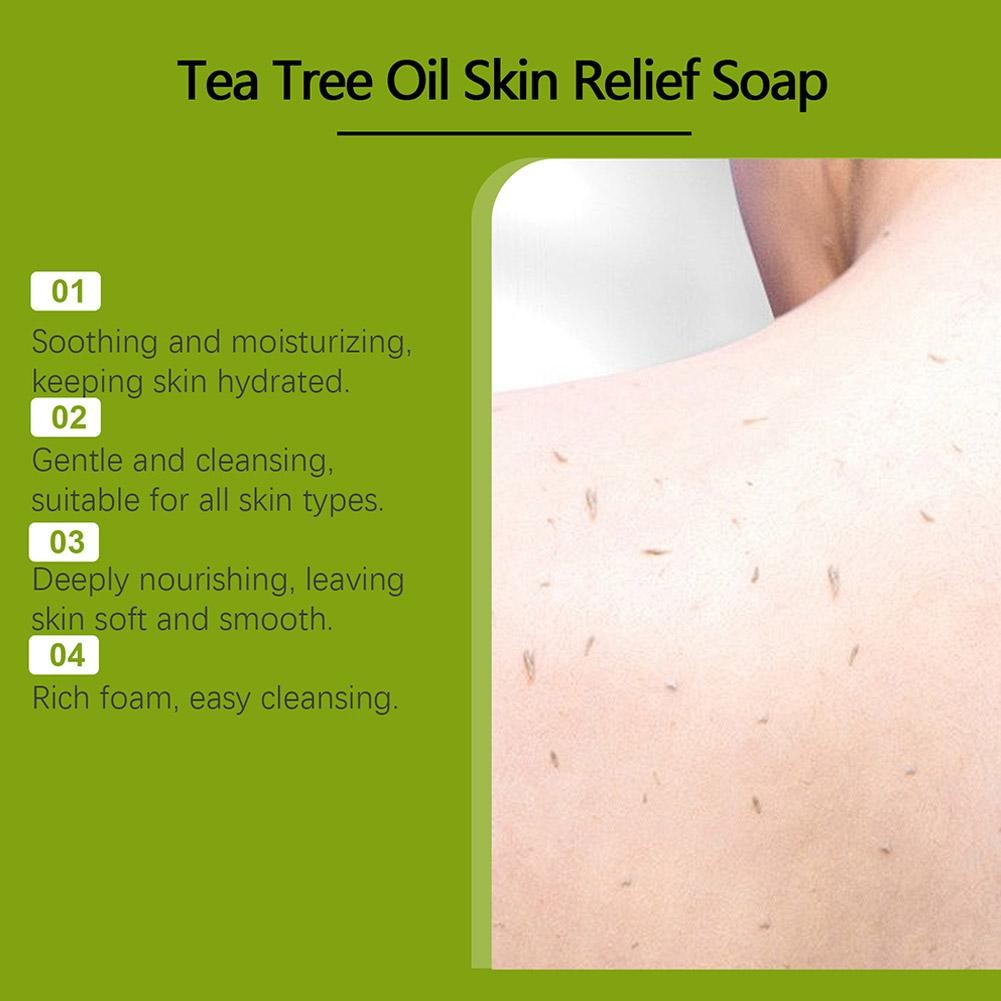 1/2/3X Relief Soap Bar, Loravey Tea Tree Oil Soap,Organic Soaps for Healthy Epid