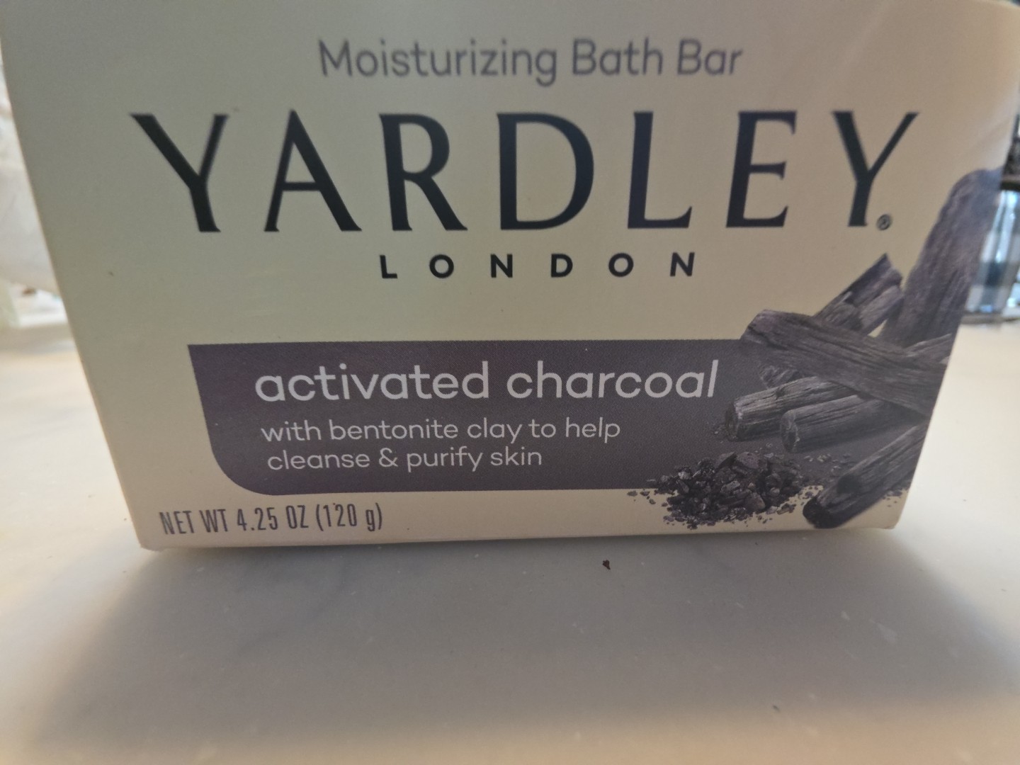 Yardley London Moisturizing Bath Bar Activated Charcoal 4oz. – Pack of 2
