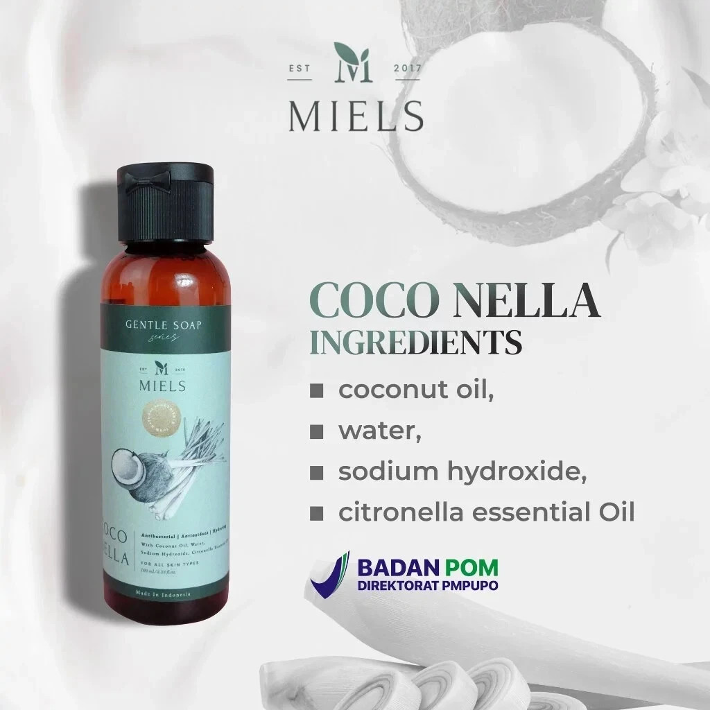 Miels Coco Nella Gentle Soap 100ML Hydrating Refreshing Face & Body Wash