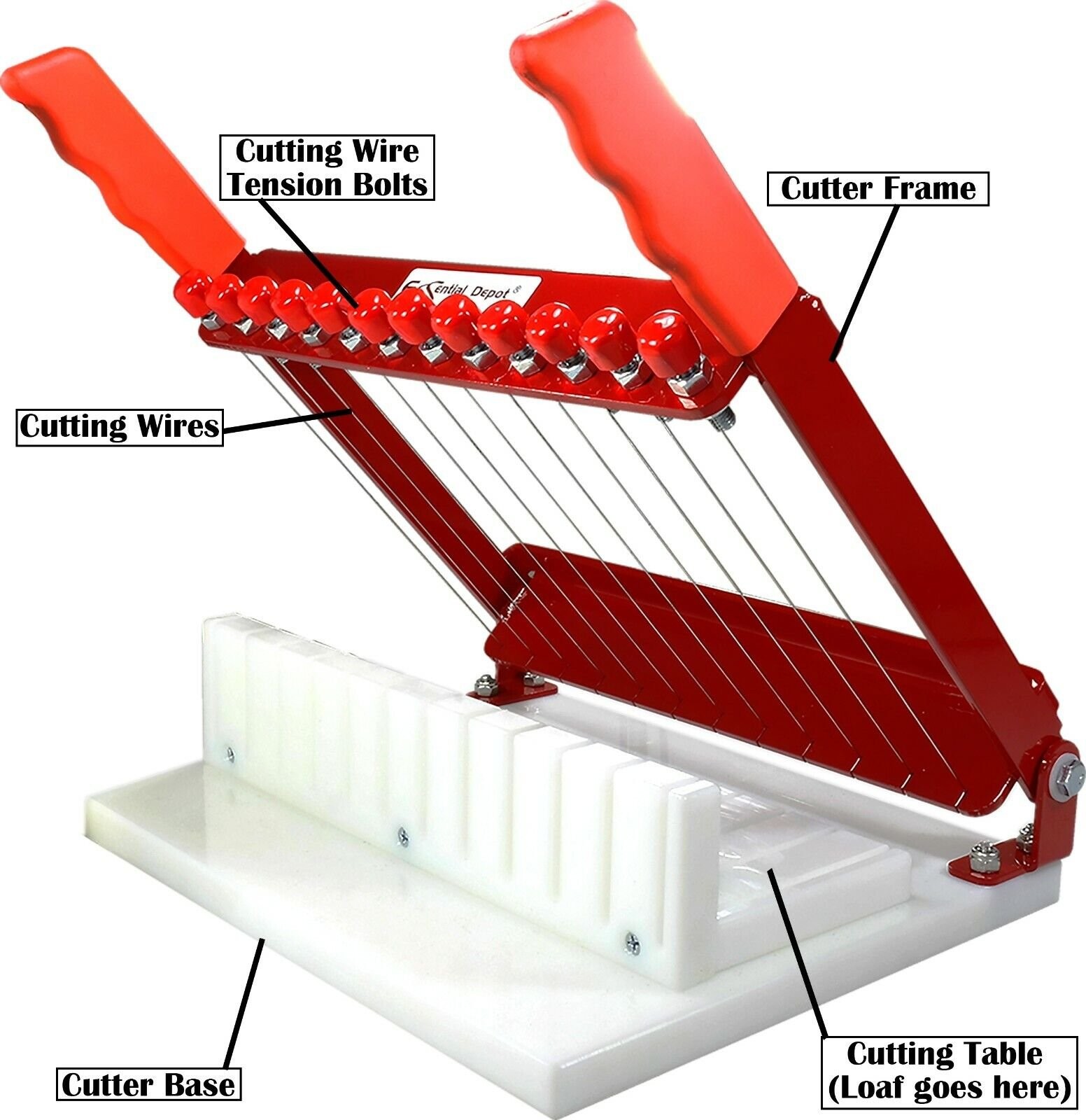 Soap Cutter + 2 Natural Silicone Soap Molds