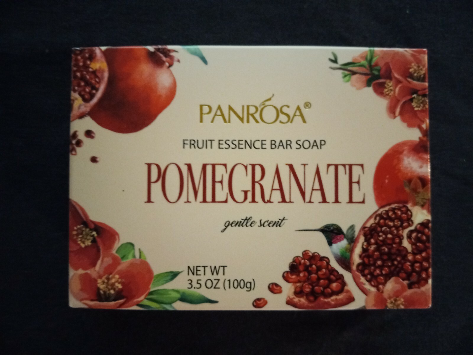 2 bars Decorative Essential oil lightly scented bar soap, 3.5oz Pomegranate USA