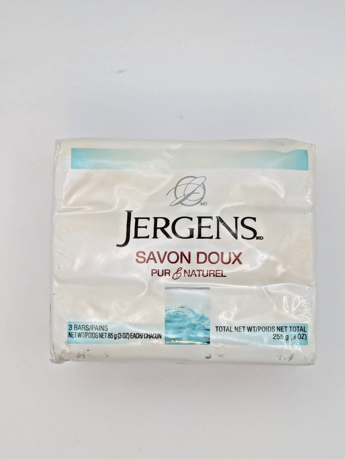 Jergens Mild Soap Pure & Natural 3 Pack 3oz Bars 9oz Total NEW *Fast Shipping*