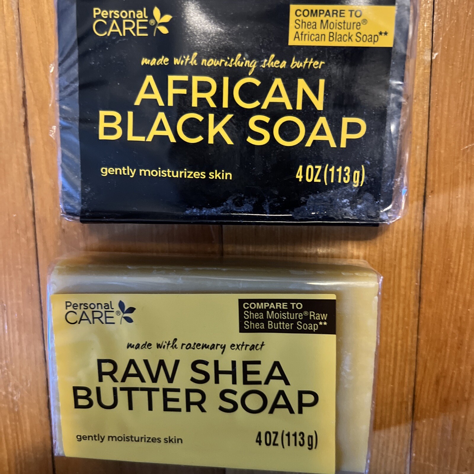 Personal Care African Black Soap and Shea Butter Soap 4oz BARS QUANTITY OF 2