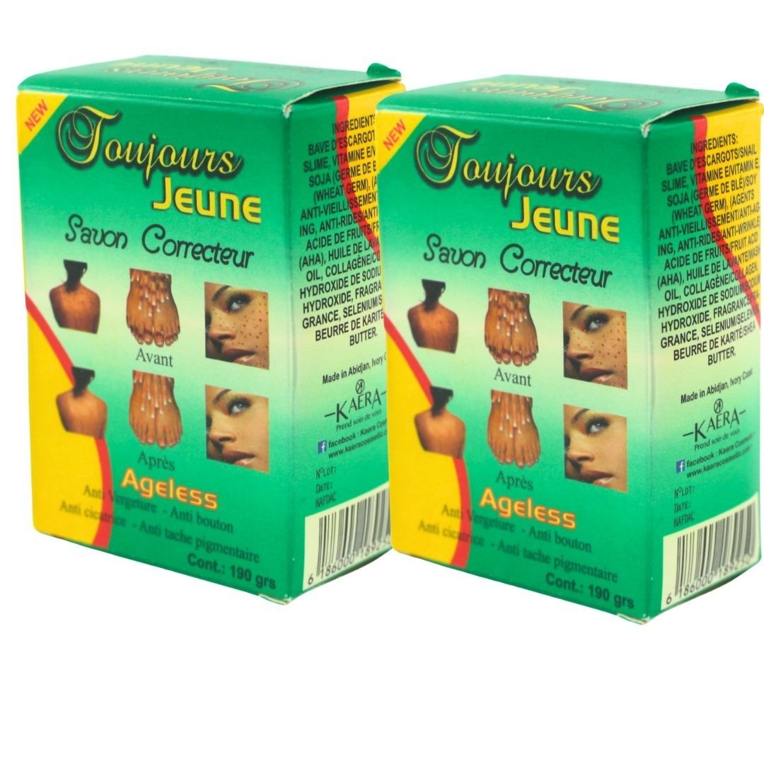 Toujours Jeune Savon Correcteur Ageless Exfoliating Soap For Clear Skin 190g 2-P
