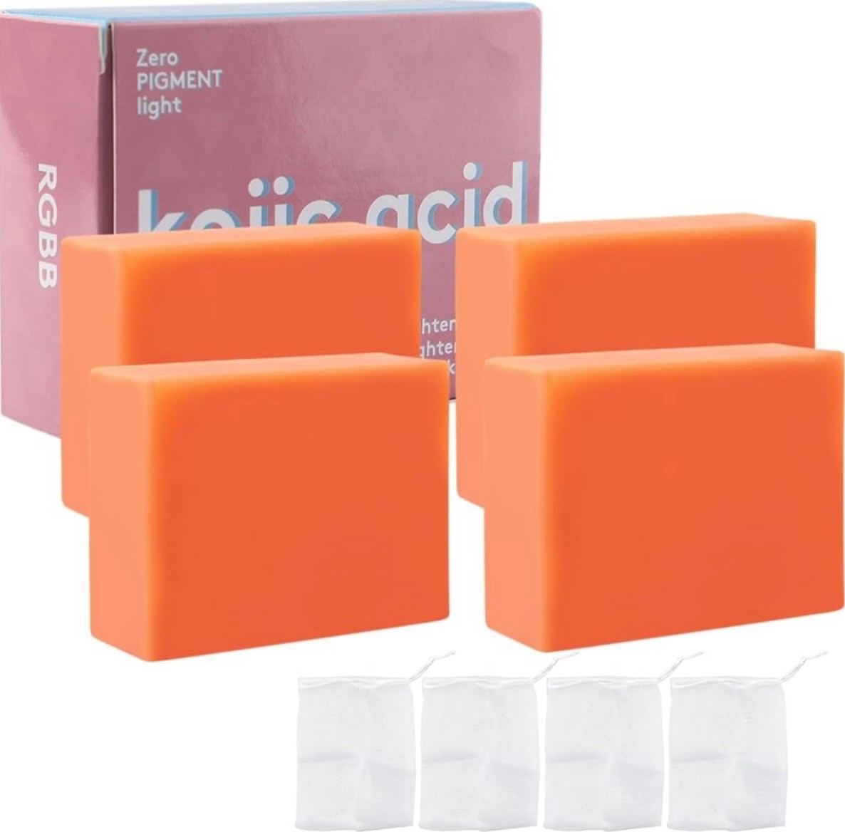Kojic Acid Soap Skin Whitening Dark Spot Removal 3.53 oz x 4 Exp: 07/2028