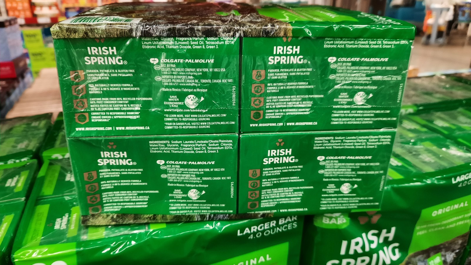 Irish Spring Bar Soap Original 20 Pack 3.7 oz Bars Sealed Free Shipping