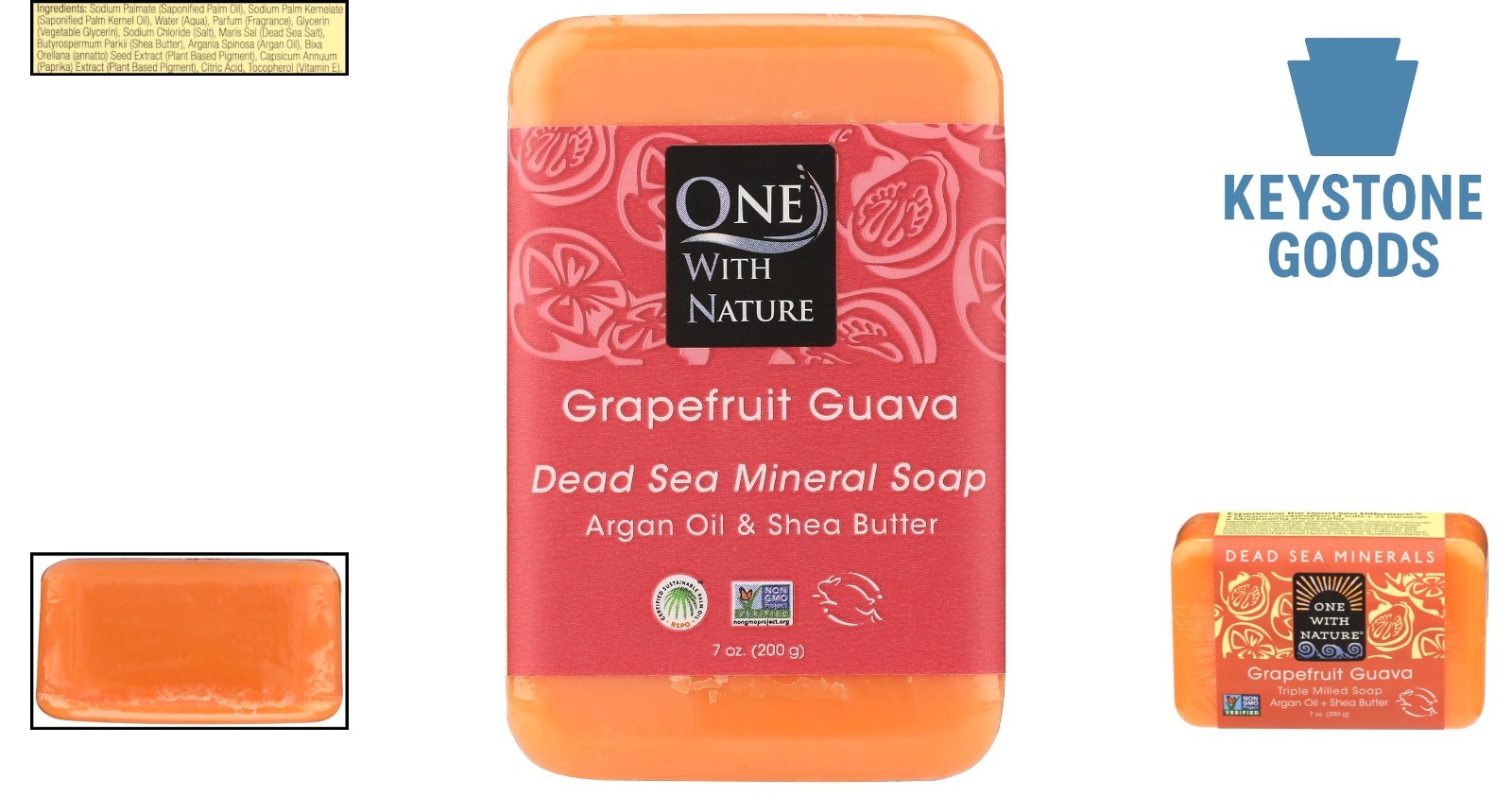 Grapefruit Guava Organic Moisturizing Soap Bar – 7 oz
